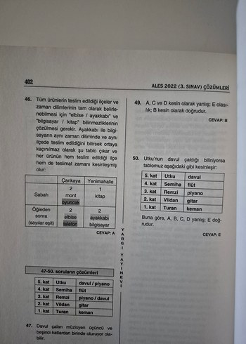 ALES ÇIKMIŞ SORULAR KİTABI - Görsel 6