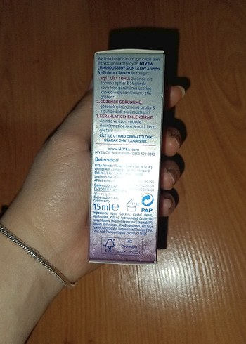 Nivea Luminous Skin Glow Kadın Serumu 15 ml - Görsel 2