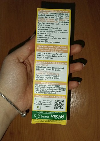 Garnier C Vitamini Parlak SPF 50+ BB Krem - Görsel 2