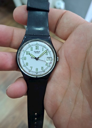 Renkli Kadranlı swatch Vintage Saat - Görsel 2