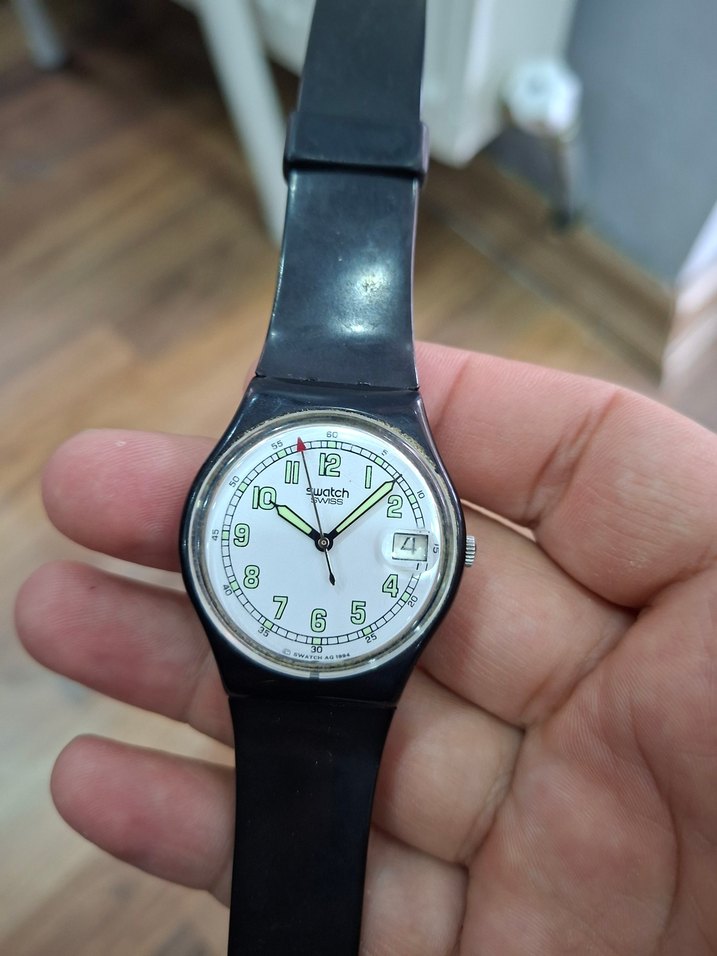 Renkli Kadranlı swatch Vintage Saat - Görsel 5