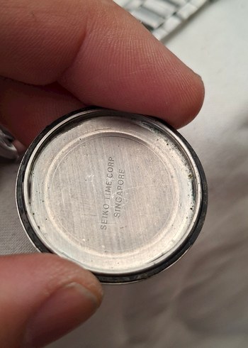 Seiko Vintage Gri-Bej Erkek Kol Saati - Görsel 3