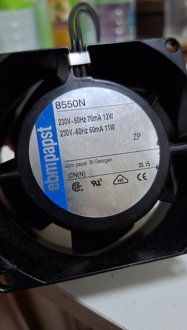 Ebmpapst 8550N Mavi Soğutucu Fan - Görsel 2