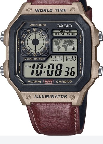Camel Renk Vintage Stil Casio Erkek Kol Saati - Görsel 2