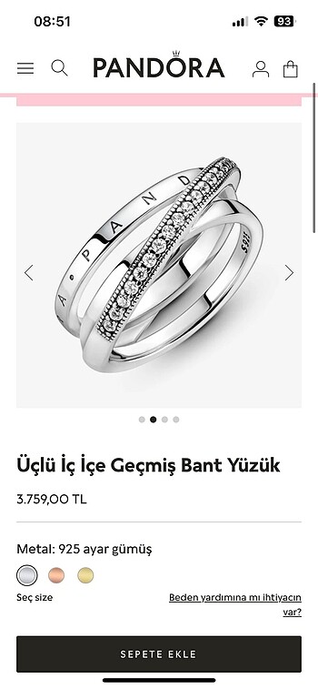 Pandora yüzük