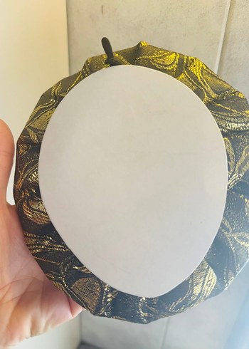 Siyah Altın Detaylı Dekoratif Maske - Görsel 7