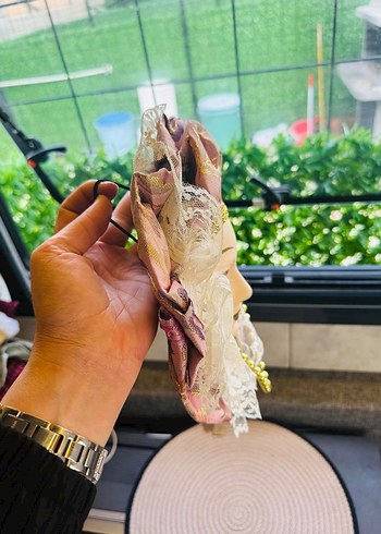 Dantel Detaylı Vintage Maske - Görsel 5