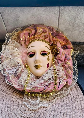 Dantel Detaylı Vintage Maske - Görsel 3