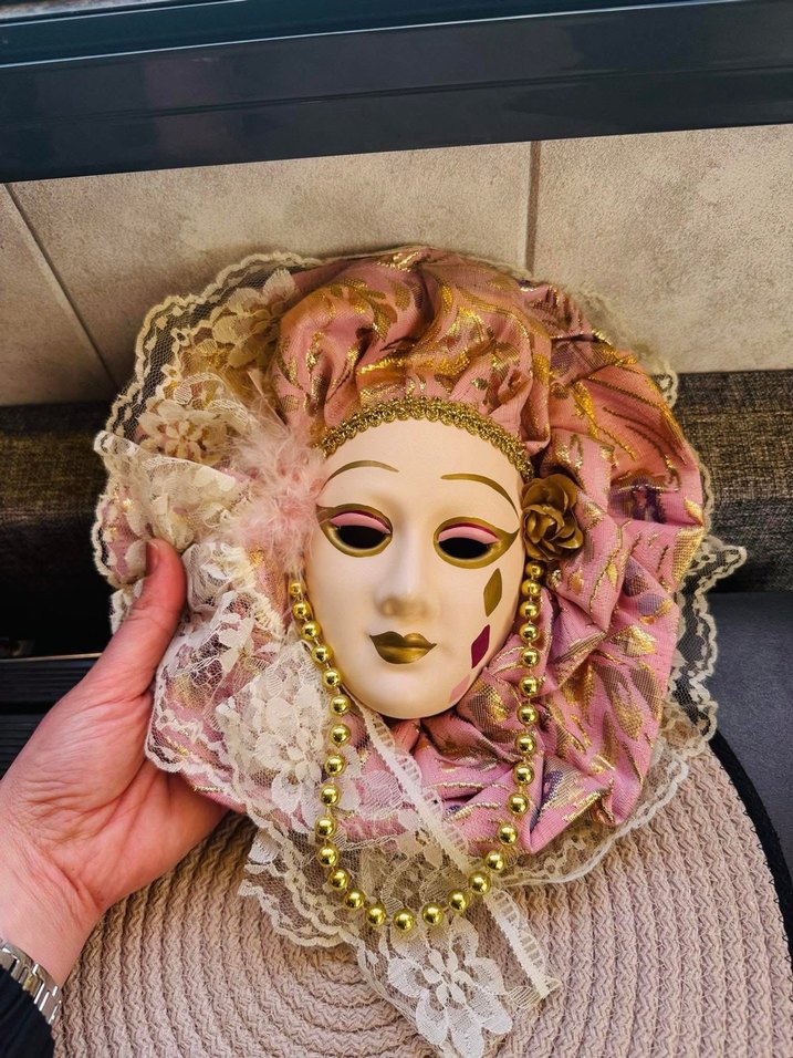 Dantel Detaylı Vintage Maske - Görsel 2