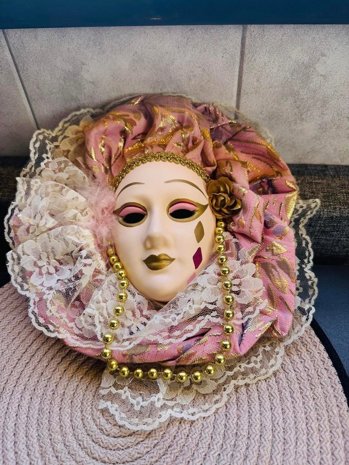 Dantel Detaylı Vintage Maske - Görsel 3