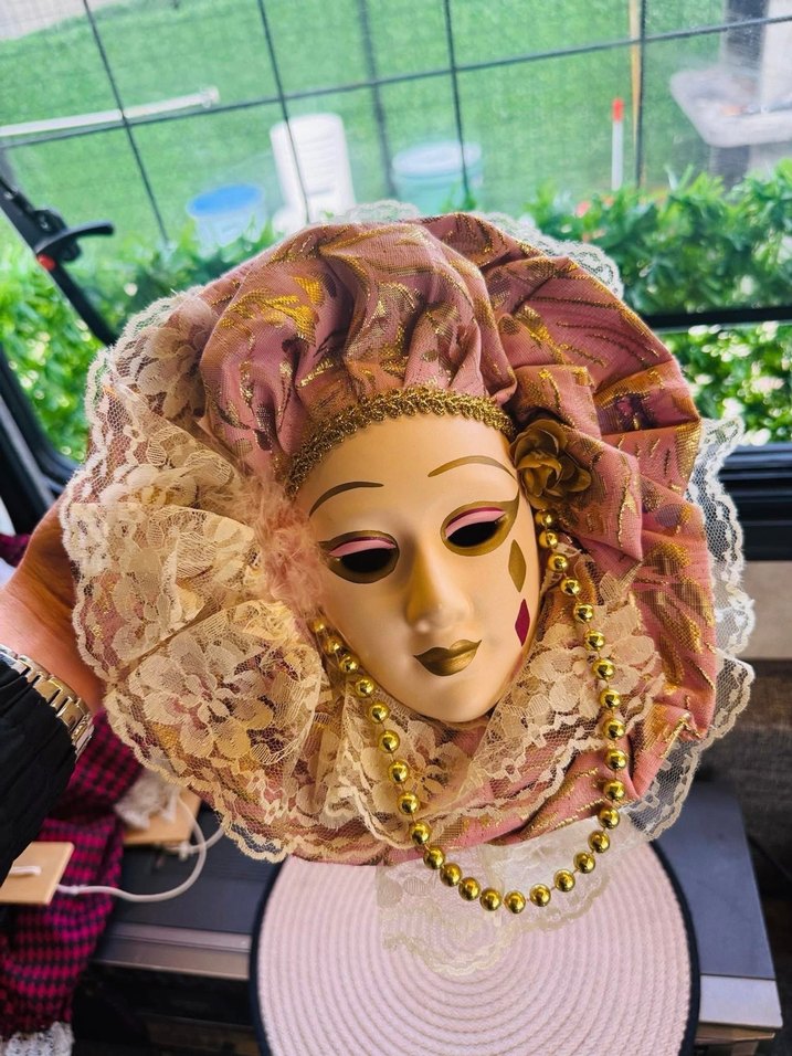 Dantel Detaylı Vintage Maske - Görsel 4