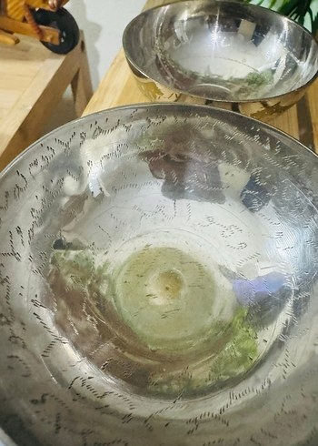 Altın Renkli Gri Bağlama Desenli Tabak Seti - Görsel 3