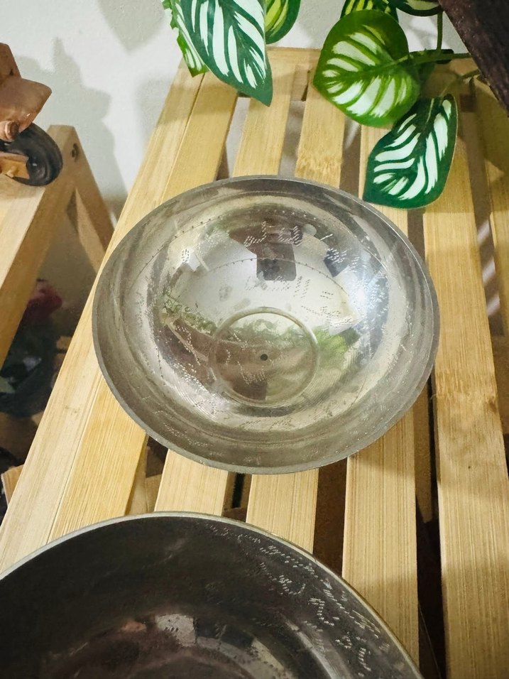 Altın Renkli Gri Bağlama Desenli Tabak Seti - Görsel 4