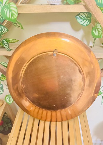 ANTİKA BAKIR İŞLEMELİ TEPSİ - Görsel 3