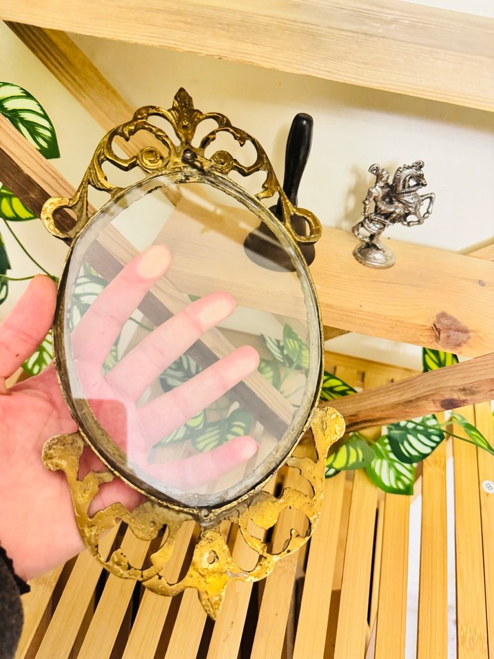 Parlak Altın Renk Oval Dekoratif Çerçeve - Görsel 2