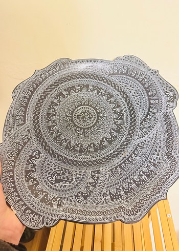 El İşçiliği Siyah-Beyaz Desenli Seramik Set - Görsel 7