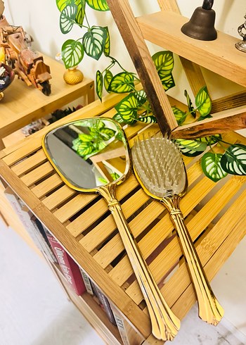 Parlak Altın Makyaj Fırçası Seti - Görsel 5