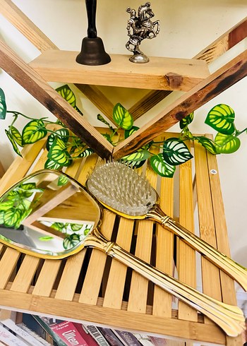 Parlak Altın Makyaj Fırçası Seti - Görsel 4