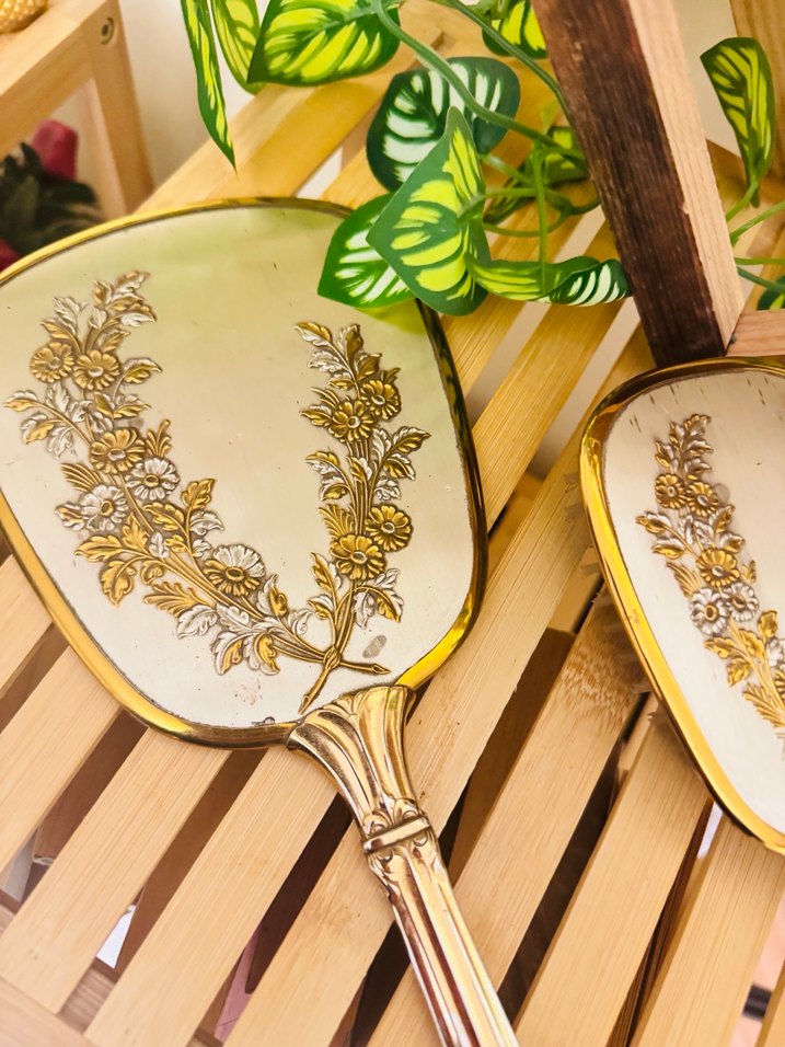 Parlak Altın Makyaj Fırçası Seti - Görsel 2