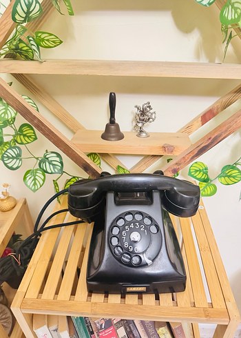 Siyah Retro Döner Telefon - Görsel 2