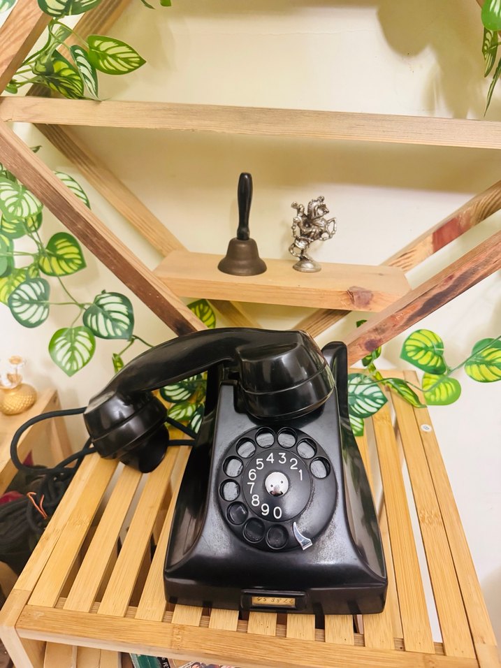 Siyah Retro Döner Telefon - Görsel 4