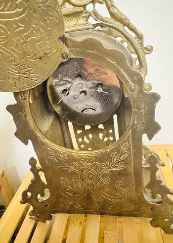 Altın Renkli Vintage Masa Saati - Görsel 10