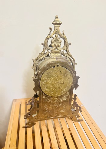 Altın Renkli Vintage Masa Saati - Görsel 9