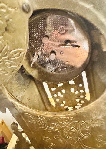 Altın Renkli Vintage Masa Saati - Görsel 8