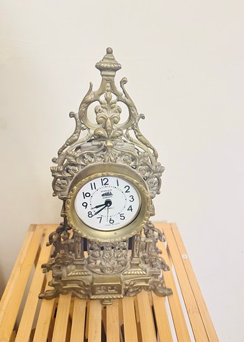 Altın Renkli Vintage Masa Saati - Görsel 7