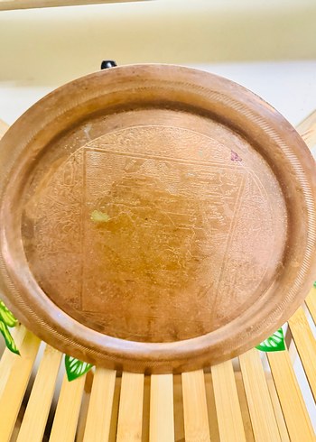 Bej Parlak Düz Desensiz Tabak - Görsel 3