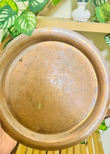 Bej Parlak Düz Desensiz Tabak - Görsel 5