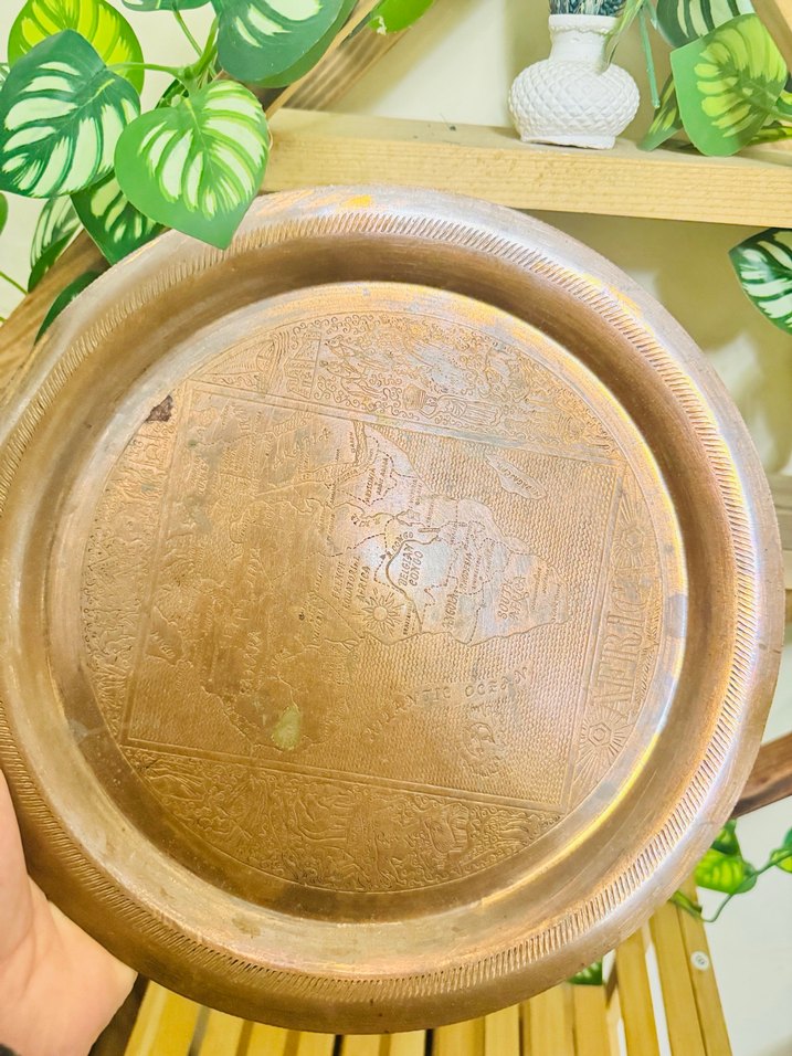 Bej Parlak Düz Desensiz Tabak - Görsel 5