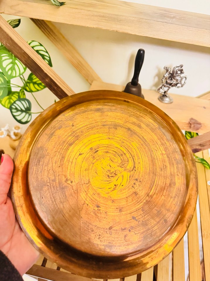 Bej Parlak Düz Desensiz Tabak - Görsel 4