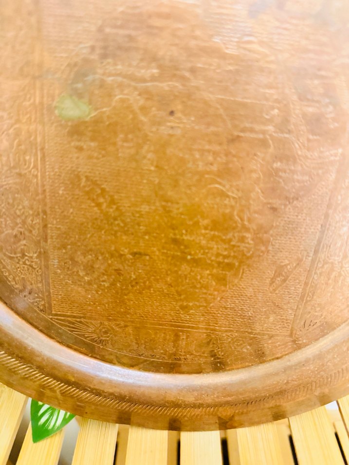 Bej Parlak Düz Desensiz Tabak - Görsel 2