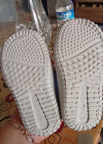 24 Beden pembe Renk Kız Çocuk Renkli Velcro Ayakkabı