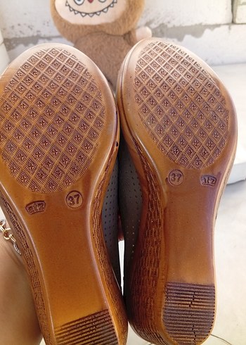 Bej Süet Kadın Dolgu Topuklu Babet - Görsel 5