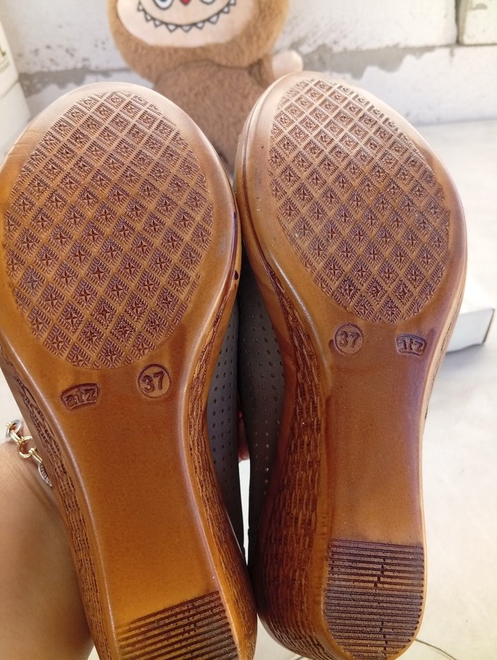 Bej Süet Kadın Dolgu Topuklu Babet - Görsel 5