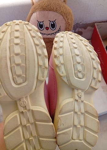 Kız Çocuk Pembe Cırtlı Spor Ayakkabı - Görsel 5