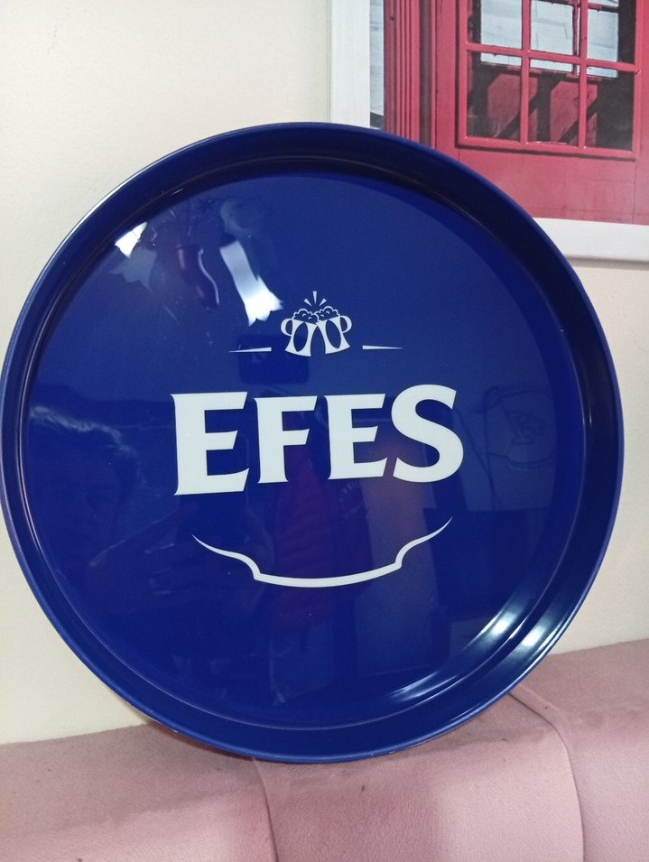 Parlak Mavi Efes Tepsi - Görsel 2