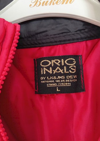 Kırmızı Fermuarlı Kadın Mont - Görsel 3