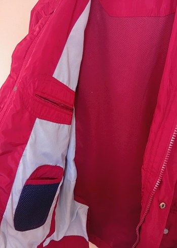 Düğmeli Kırmızı Midi Kadın Mont - Görsel 3