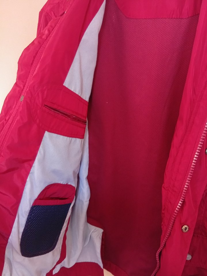 Düğmeli Kırmızı Midi Kadın Mont - Görsel 3