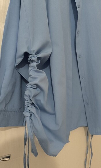 xl Beden mavi Renk Oversize gömlek
