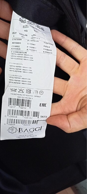 46 Beden siyah Renk Damatlık