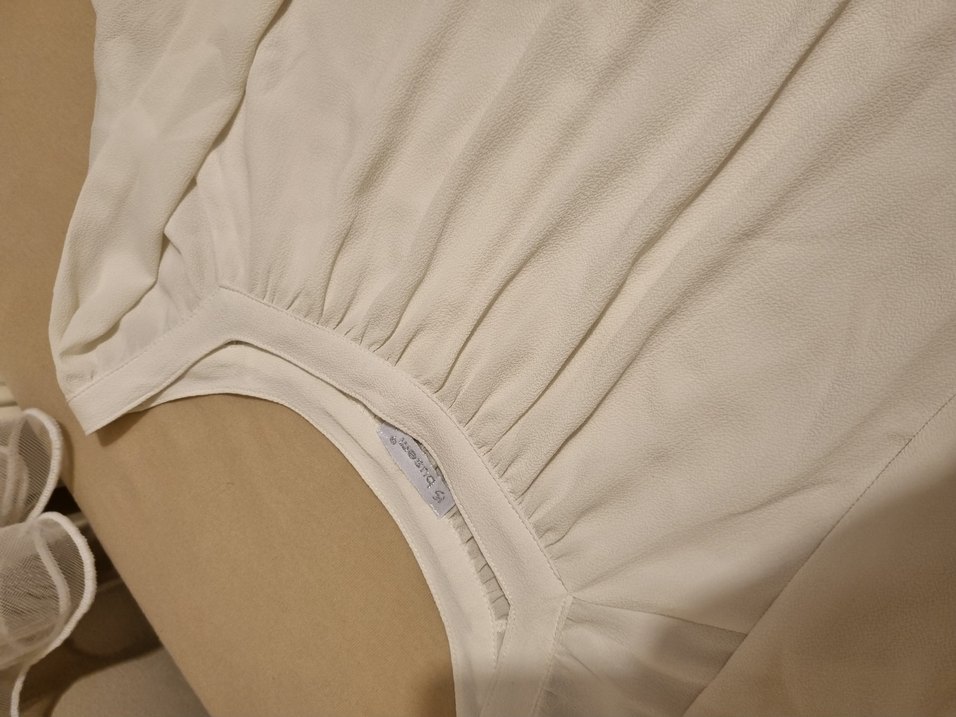 Beyaz saten bluz - Görsel 5