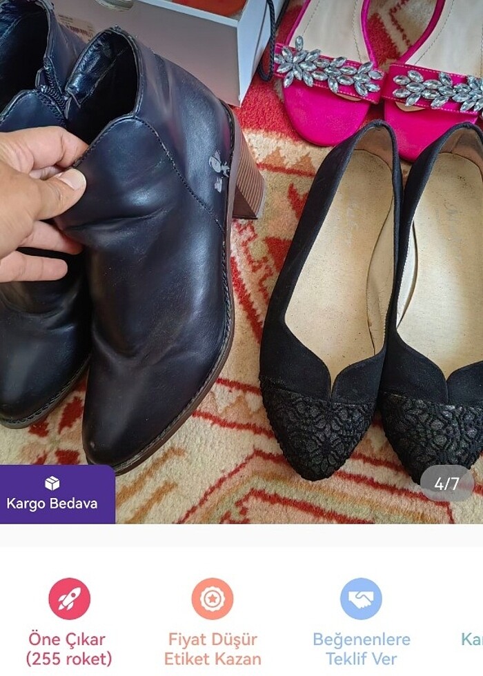 Toplu ayakkabi bot hepside giyilebilir durimda cokaz ufaktefek s - Görsel 4