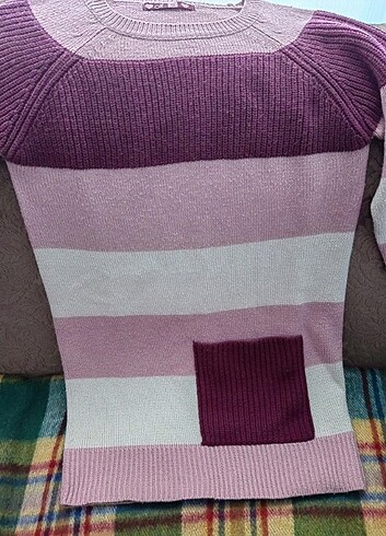 Mükemmel Pembe Triko Kazak - Görsel 3