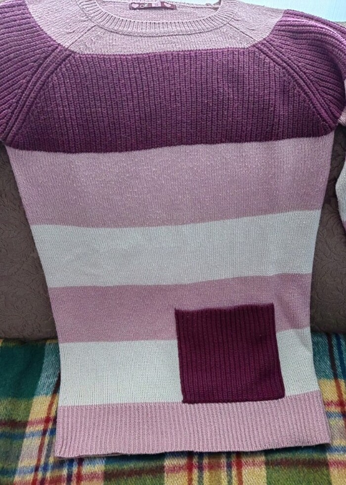 Mükemmel Pembe Triko Kazak  - Görsel 3