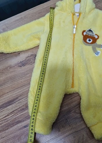 Sarı Peluş Bebek Tulum - Görsel 4