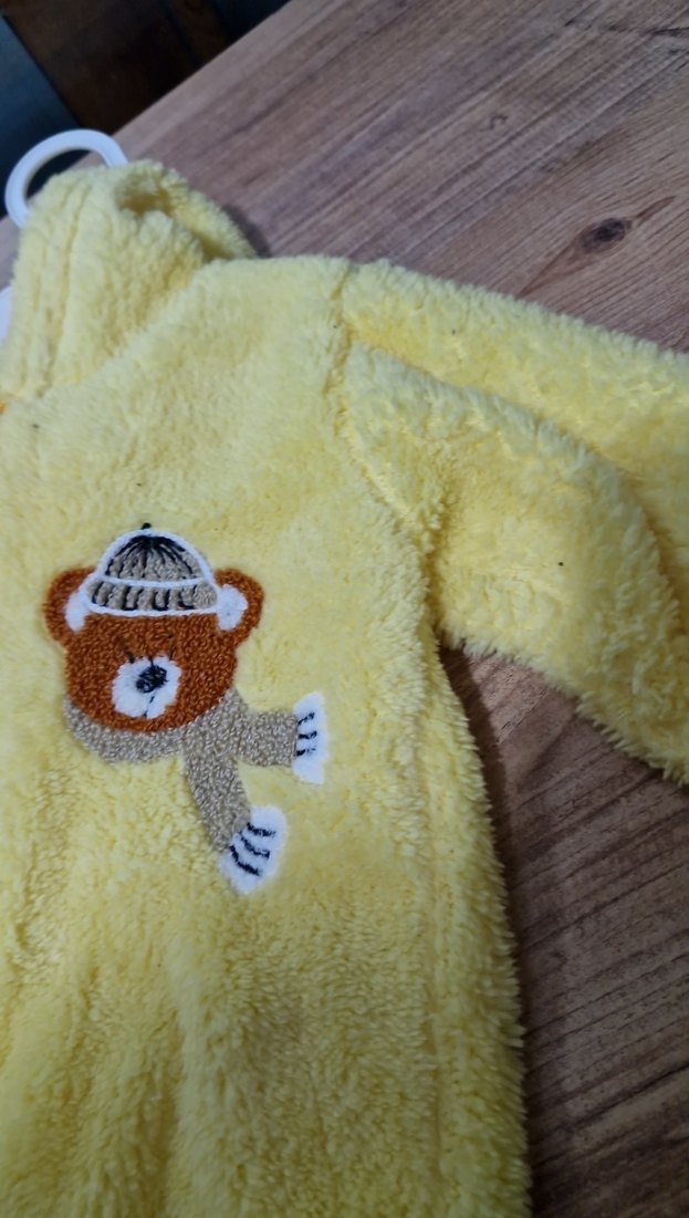 Sarı Peluş Bebek Tulum - Görsel 2